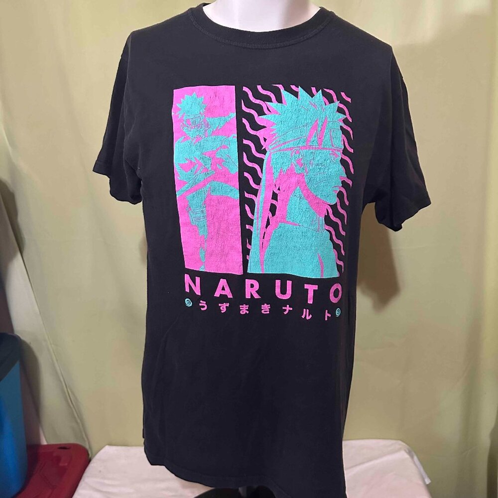 Naruto Shippuden Collection Men's Black T Shirt Size Medium Viz Media Naruto Uzu